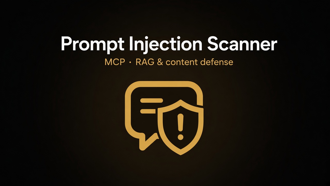 MCP Prompt Injection Scanner: defend RAG and content